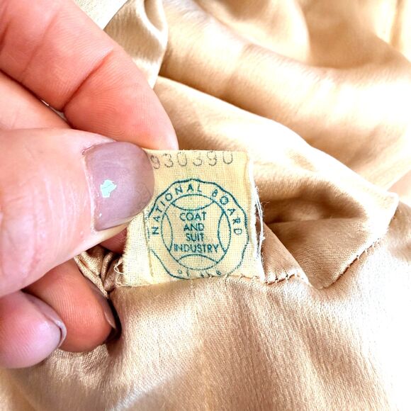 Vintage 1960s Mar-Del by Rice Coat - Fur Collar Swing Coat Size Medium - Picture 14 of 16